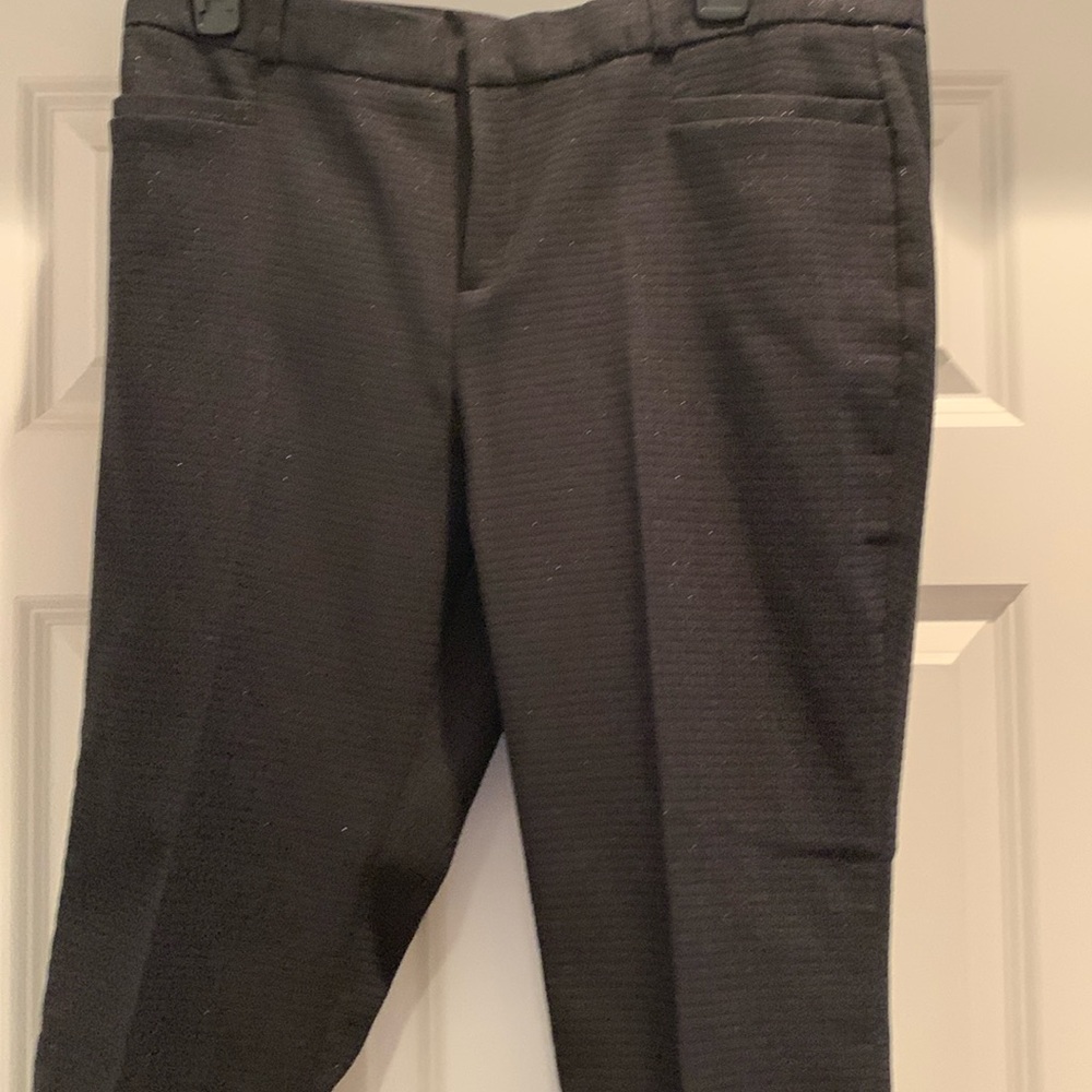 Banana Republic NWT Jackson style pants size 12p. Black with a shimmer